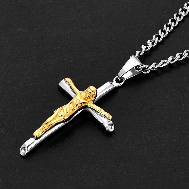 Crucible Crucifix Cross Stainless Steel Pendant