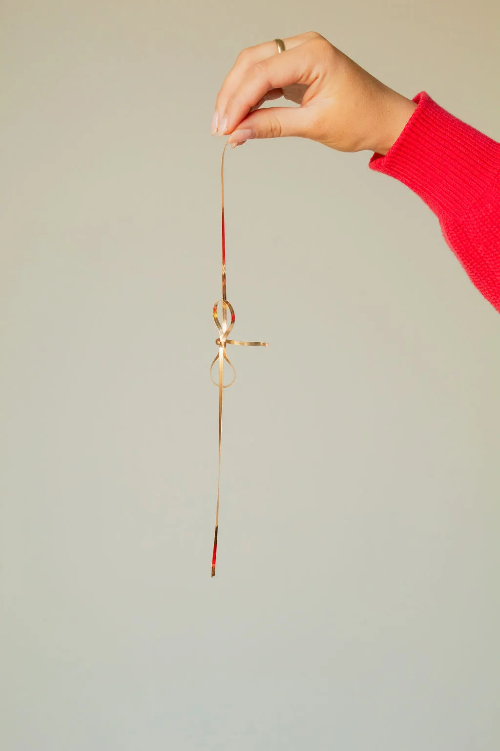 Dainty Gold Bow Ponytail Insert Andi