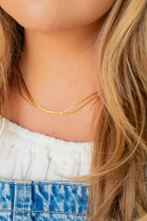 Dainty Multi-Layer Chain Necklace Andi