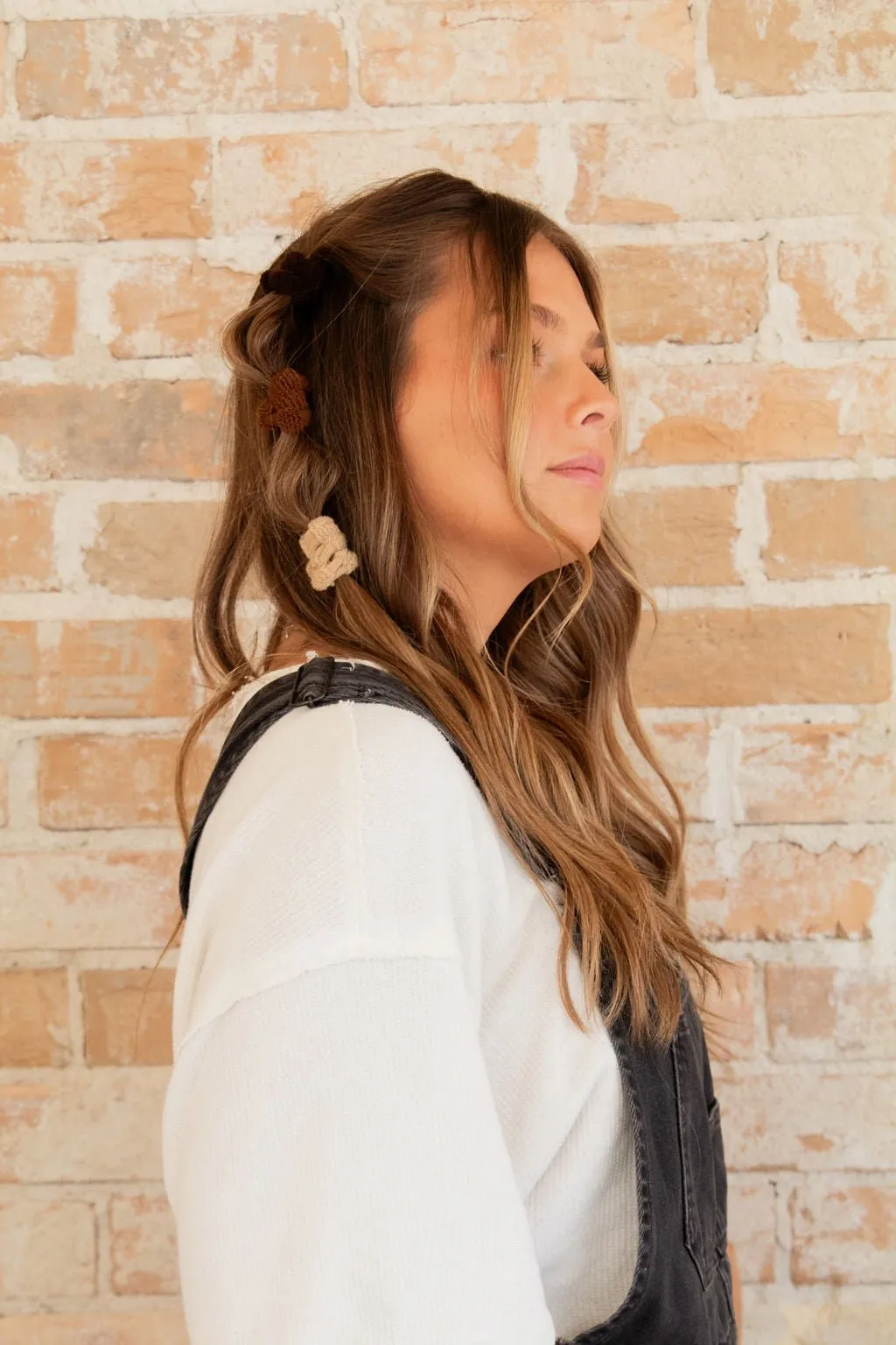 Dashed Neutral Hair Tie 5-Pack Andi