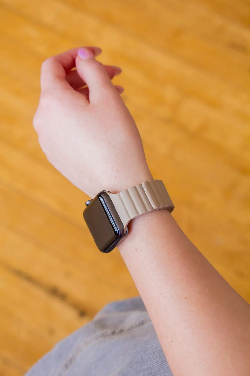 Desert Tan Magnetic Loop Watch Band Andi
