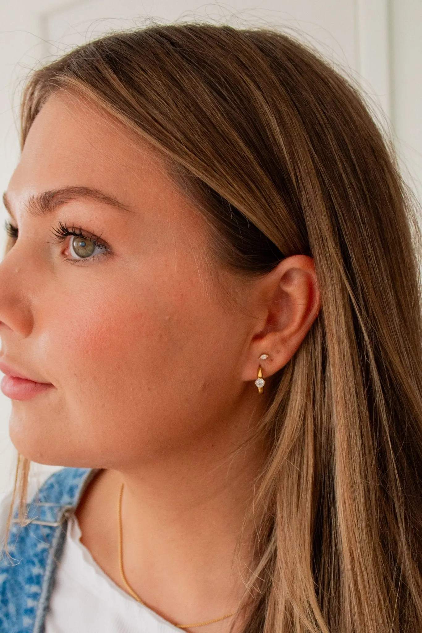 Diamond Ring Hoop Earrings Andi