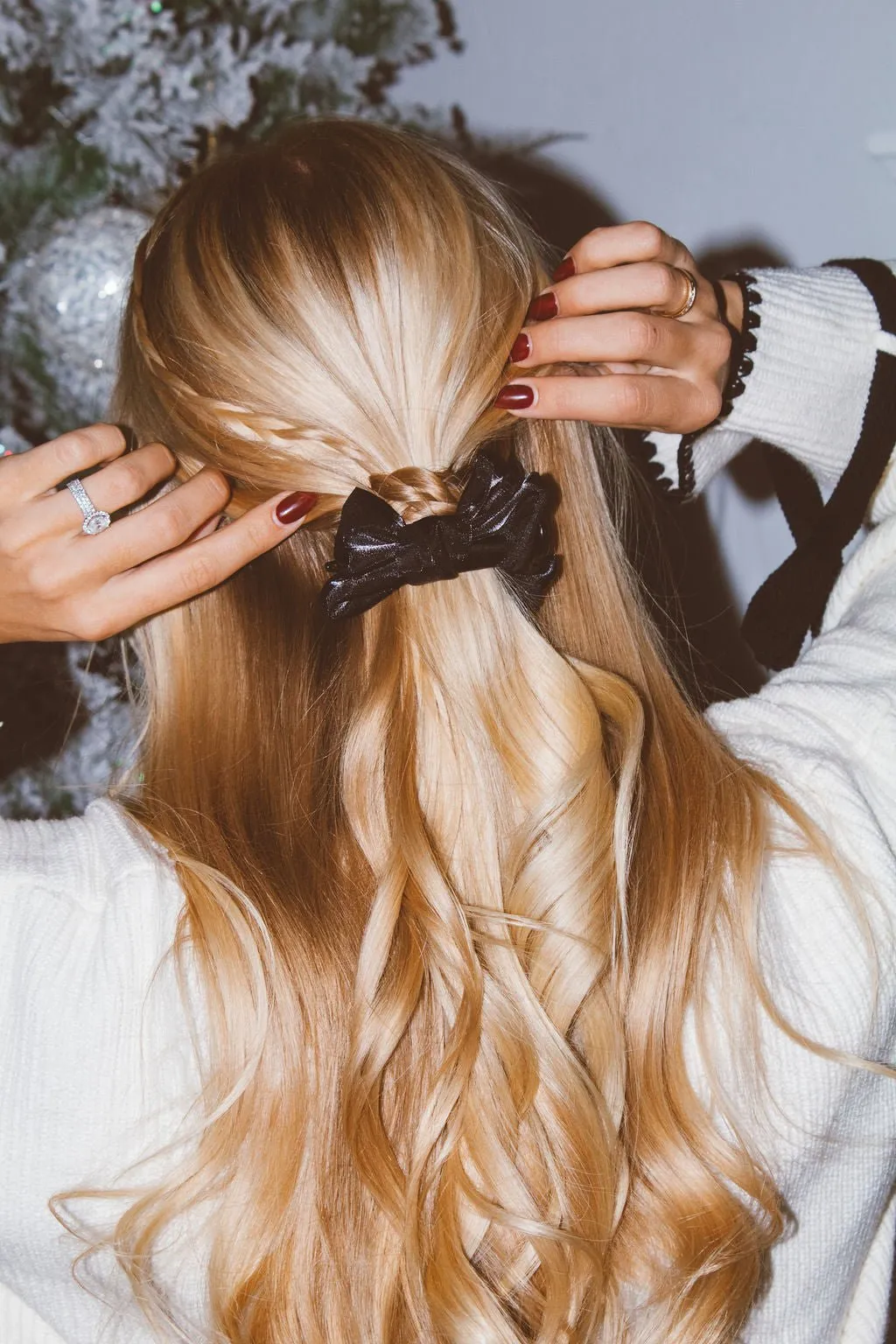 Double Bow Jumbo Ponytail Claw Clip Andi