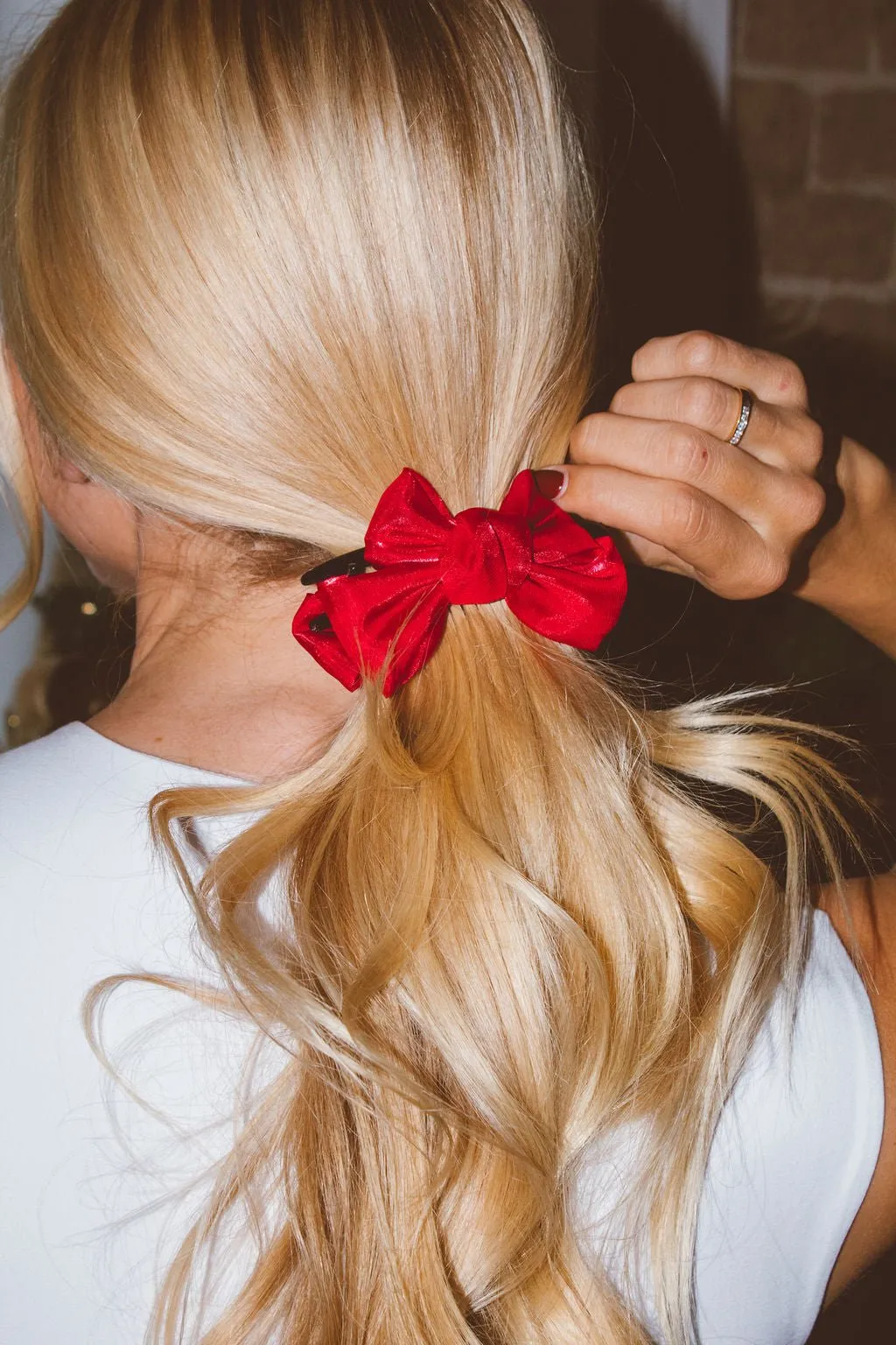 Double Bow Jumbo Ponytail Claw Clip Andi