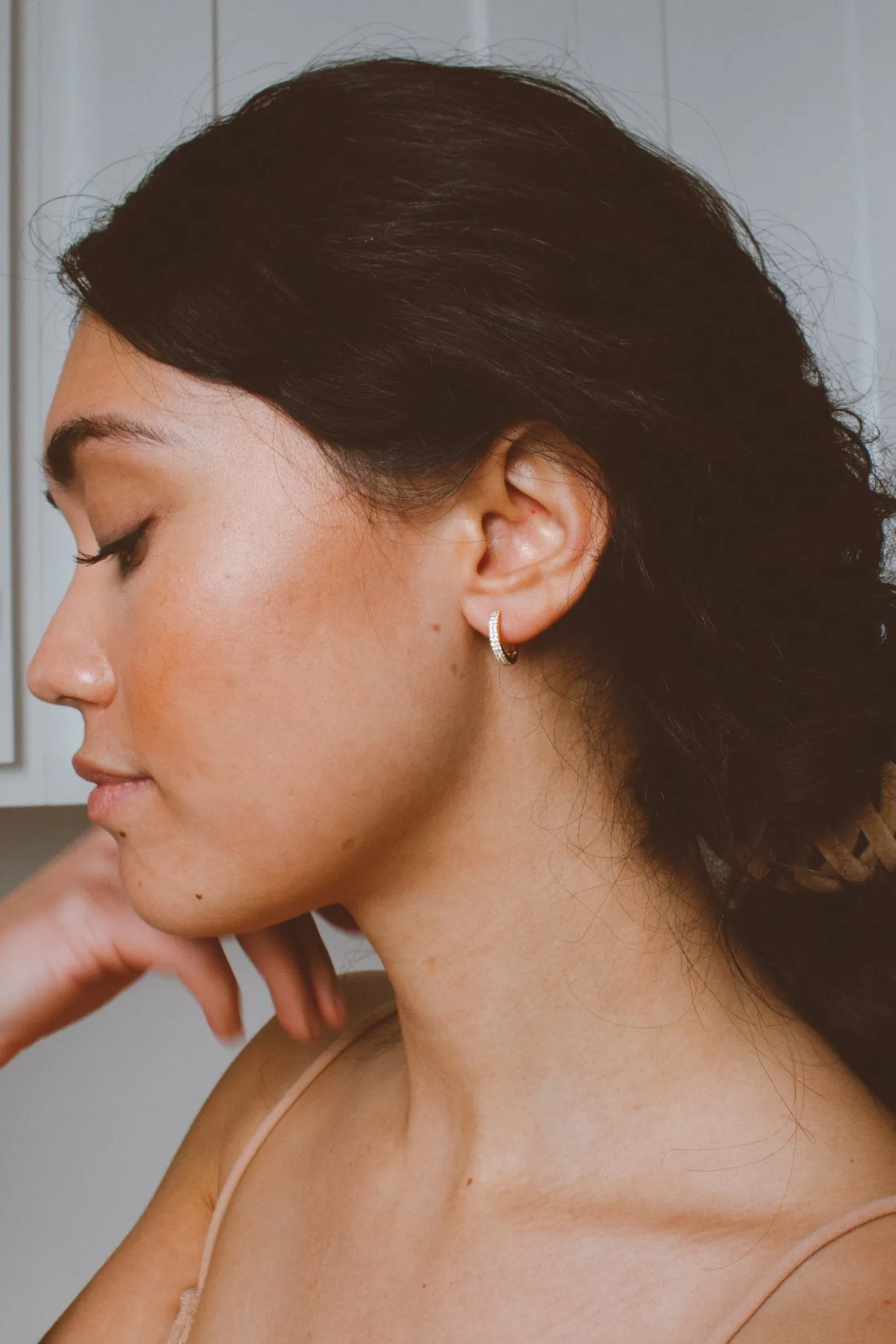 Effortless Crystal Hoops - Hypoallergenic Andi