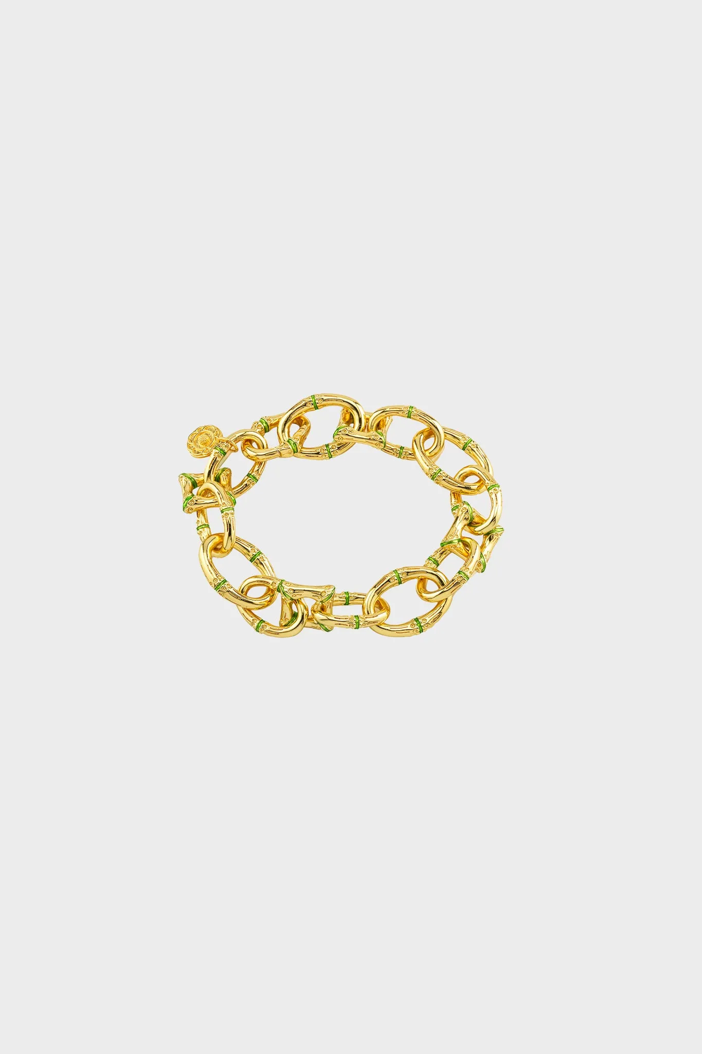 Enamel Bangkok Bamboo Link Bracelet