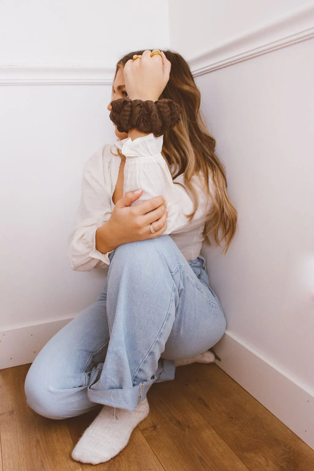 Espresso Jumbo Scrunchie Andi