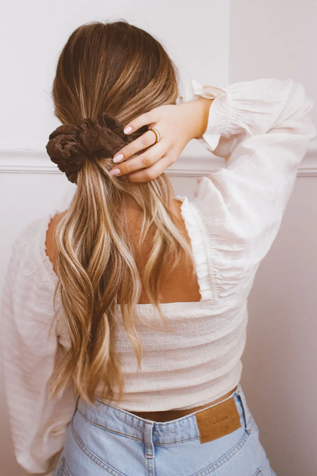 Espresso Jumbo Scrunchie Andi