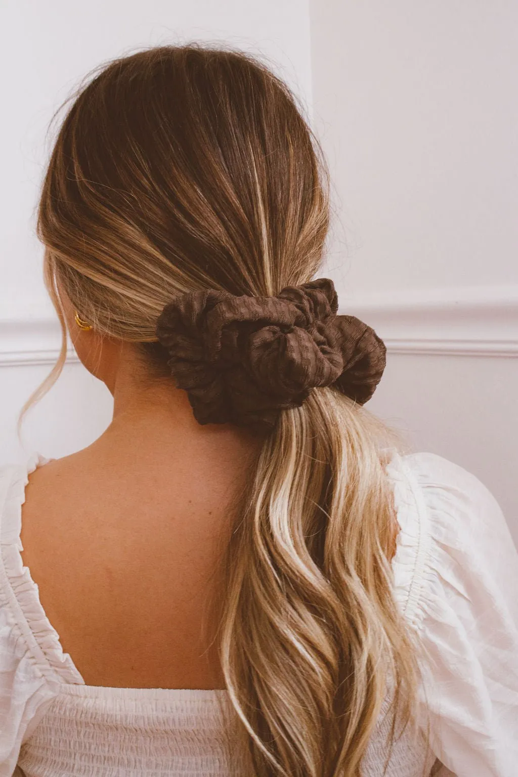 Espresso Jumbo Scrunchie Andi