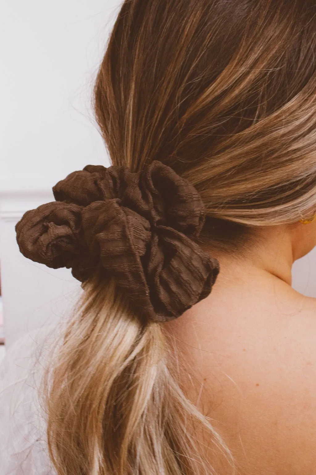 Espresso Jumbo Scrunchie Andi