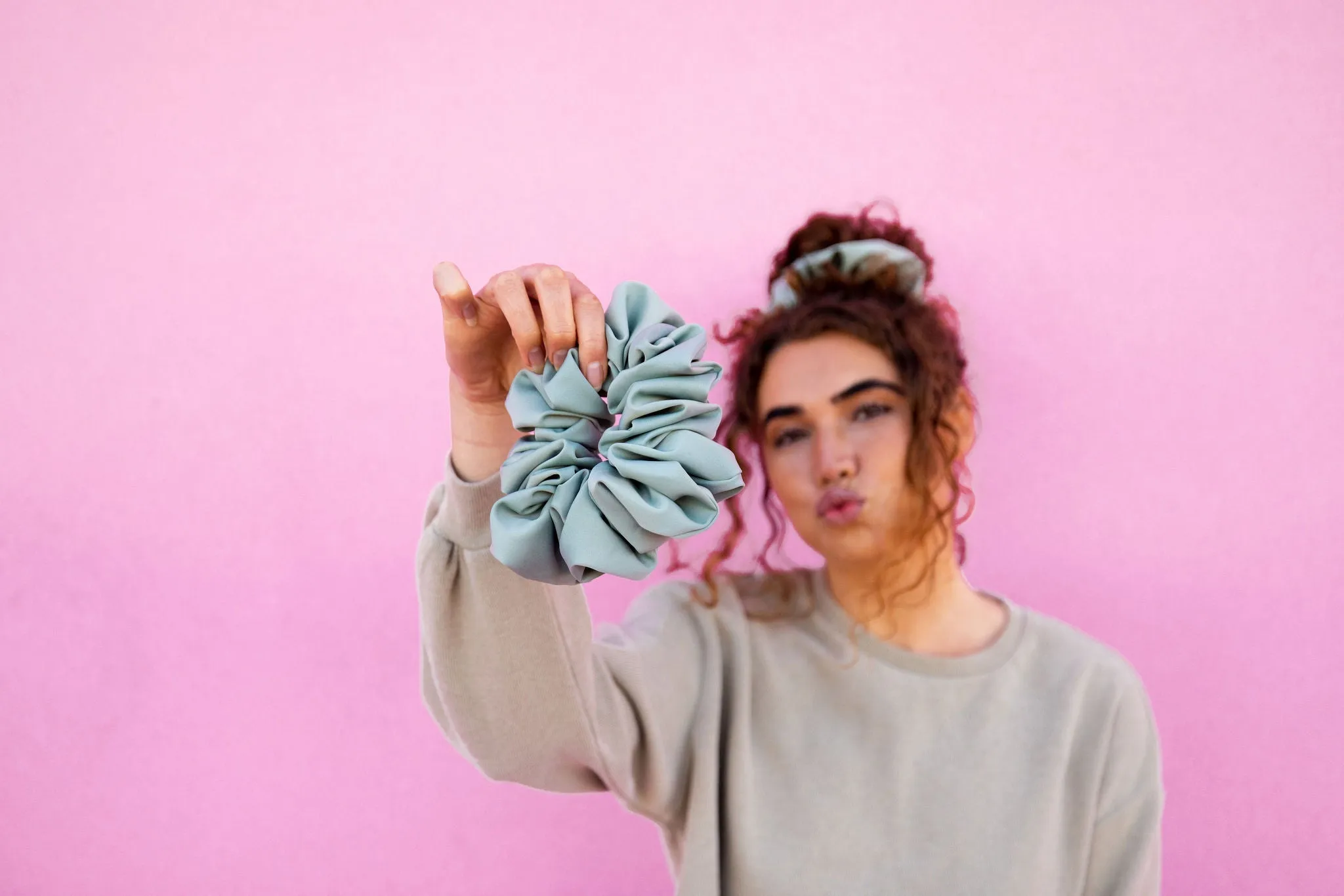 Eucalyptus Jumbo Scrunchie Andi