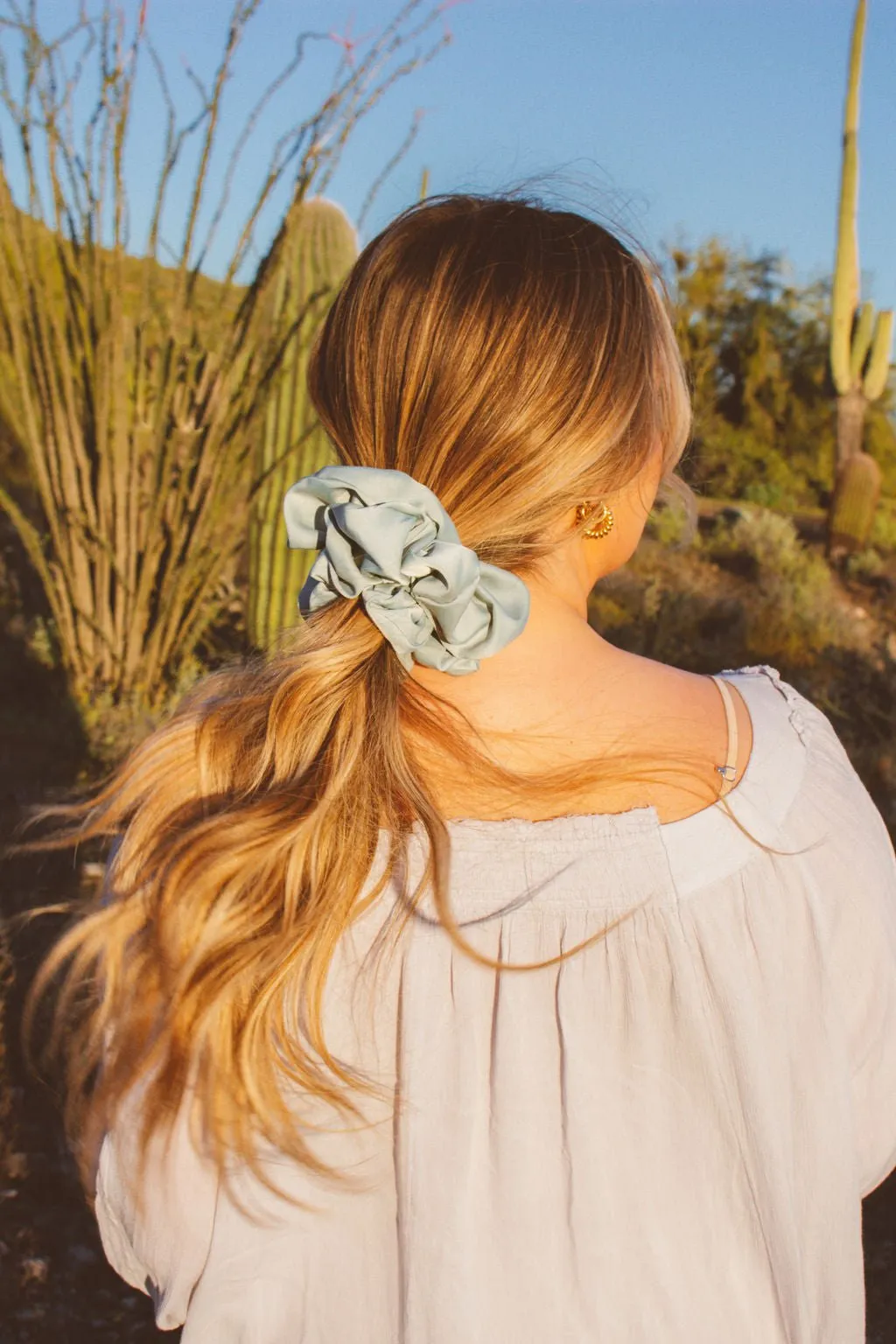 Eucalyptus Jumbo Scrunchie Andi