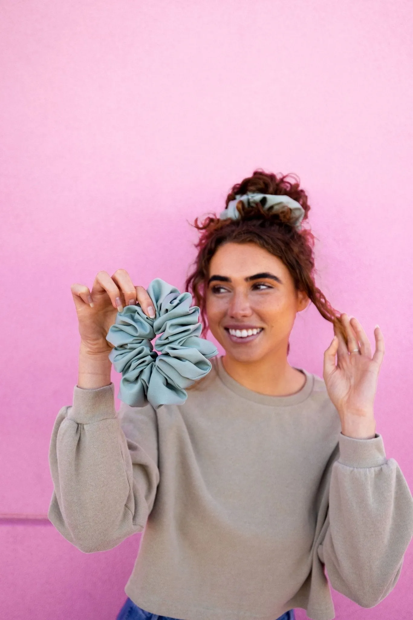 Eucalyptus Jumbo Scrunchie Andi