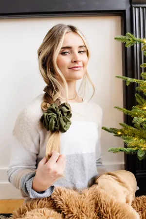 Evergreen Jumbo Scrunchie Andi