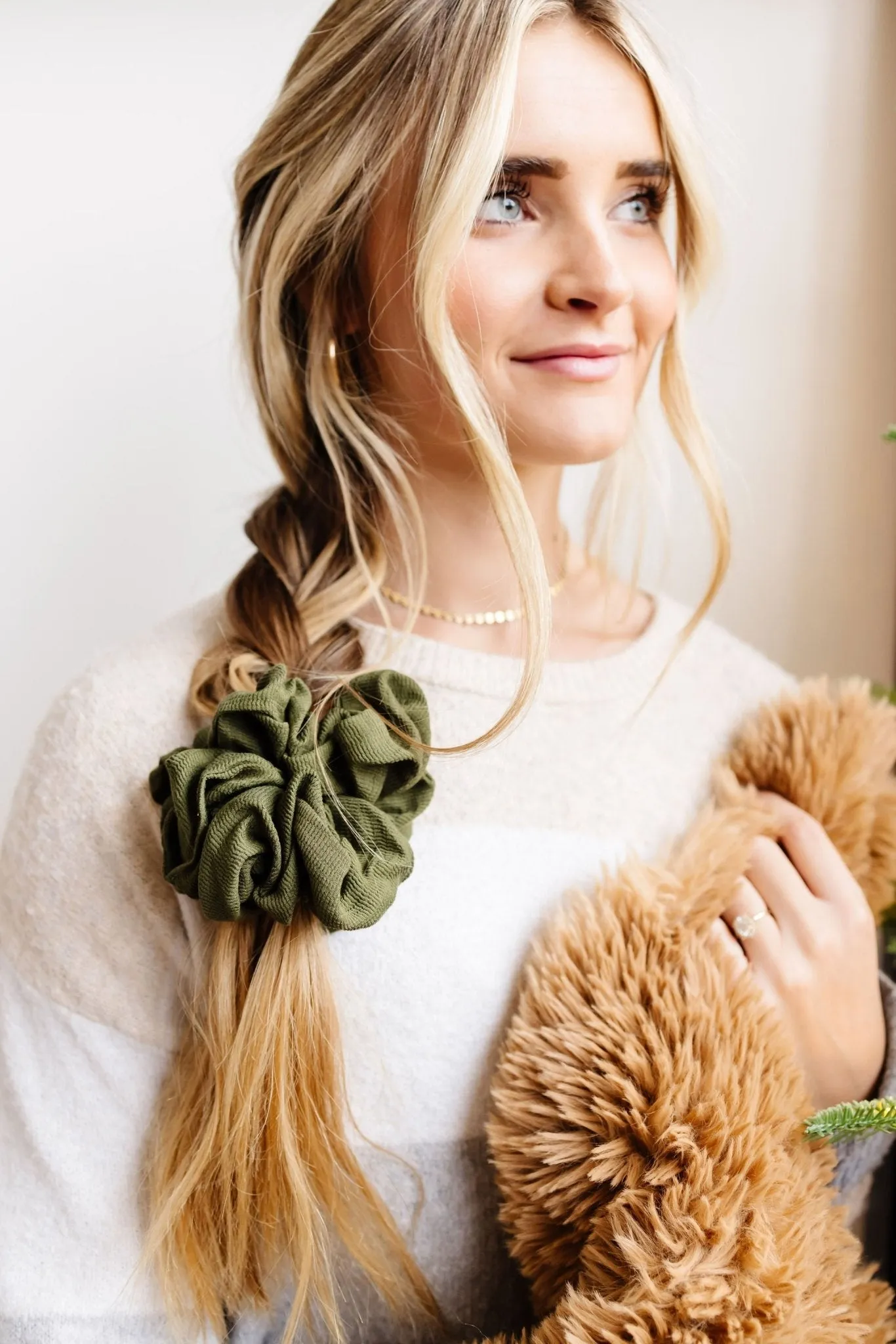 Evergreen Jumbo Scrunchie Andi