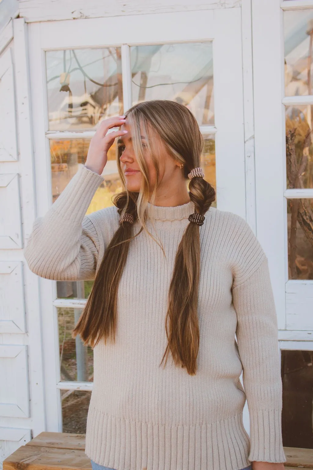Fall Ribbed Ponytail 5-Pack Andi