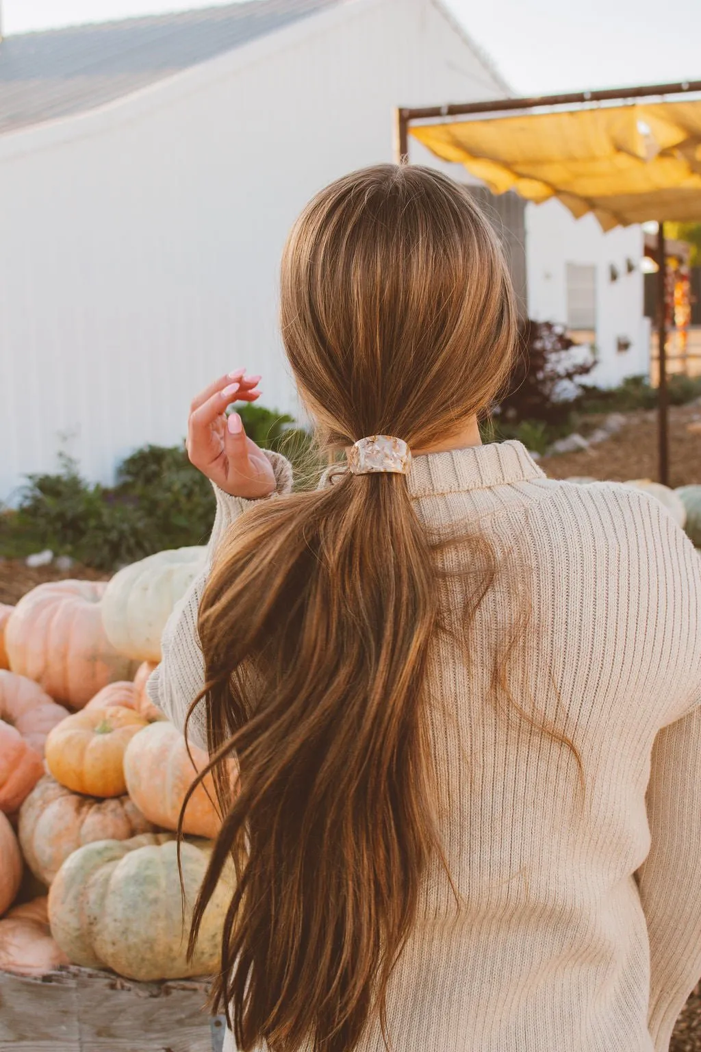 Fall Toffee Ponytail Cuff Andi