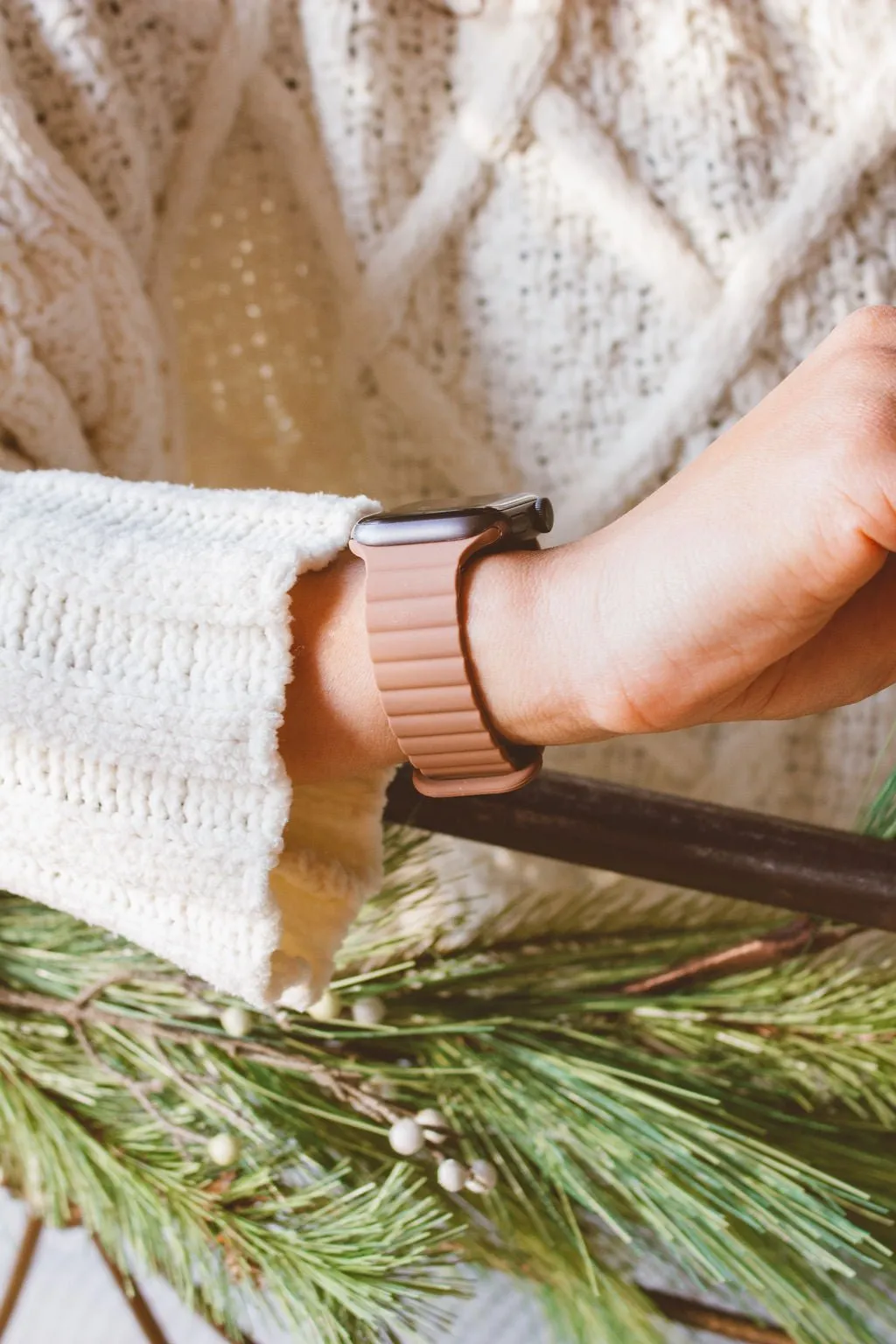 Fawn Brown Magnetic Loop Watch Band Andi