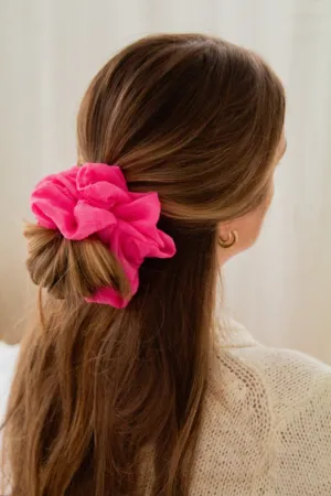 French Fuchsia Scrunchie Andi