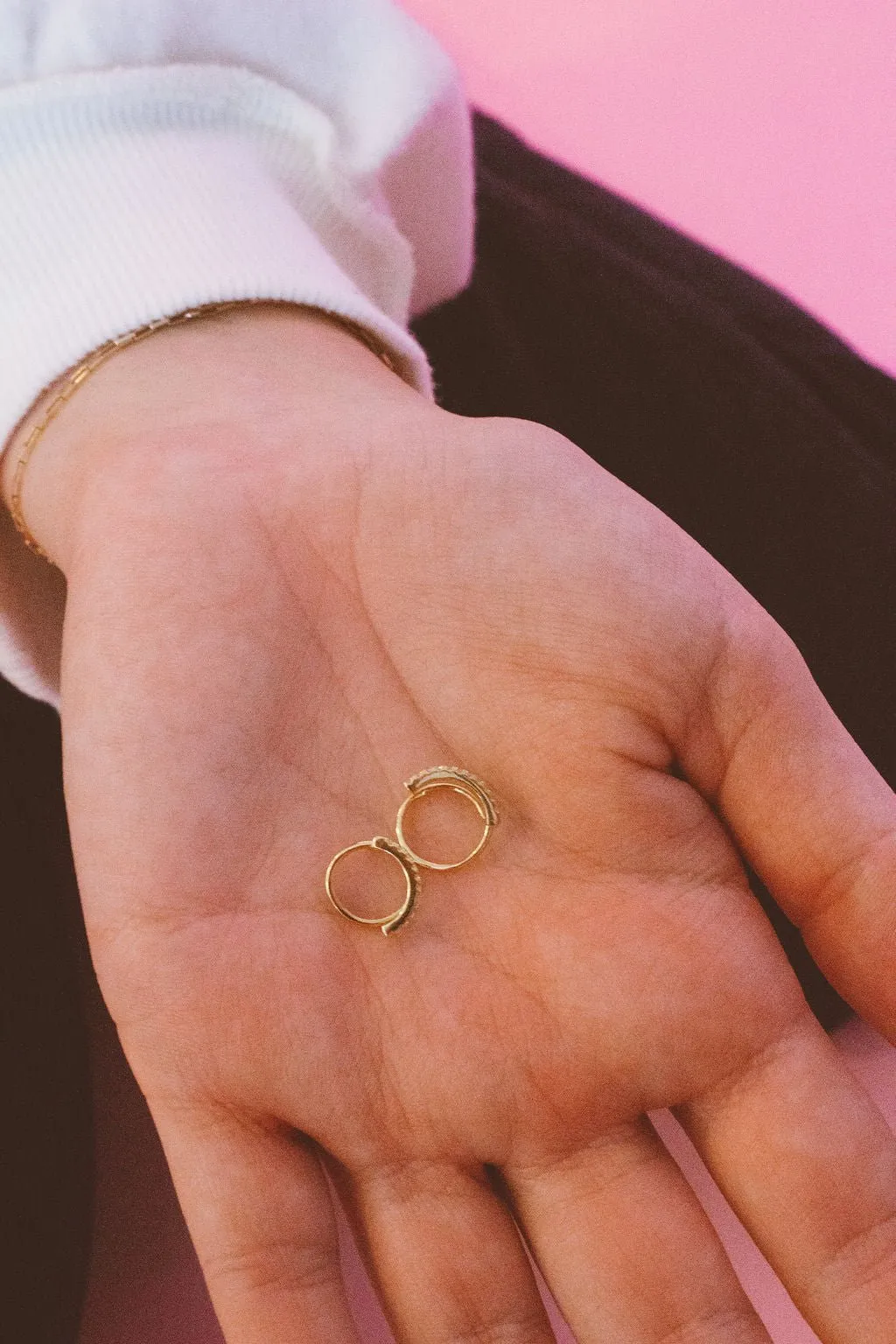 Gem Double Hoop Dupes Andi