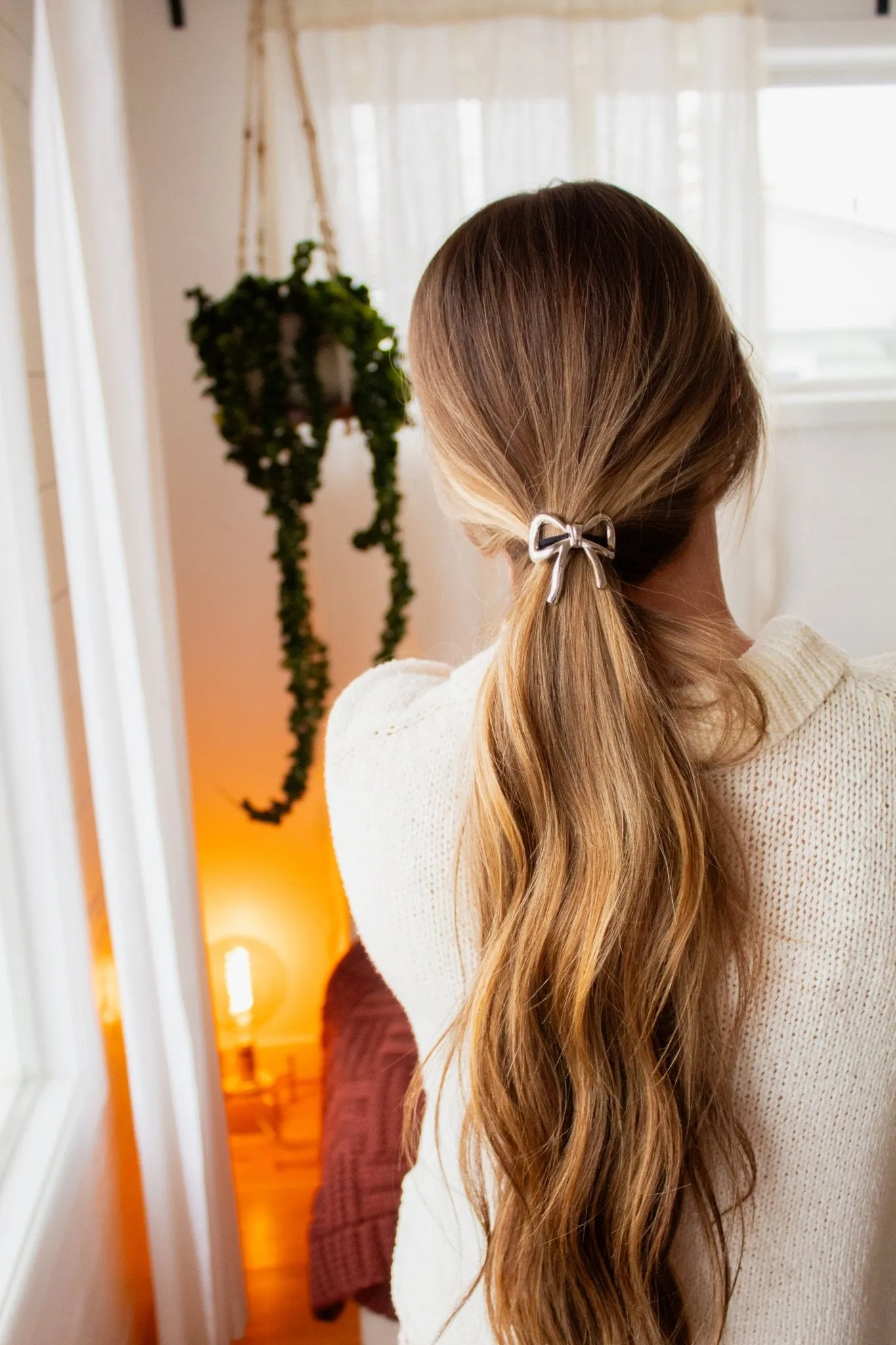 Gilded Bow Ponytail Cuff Andi