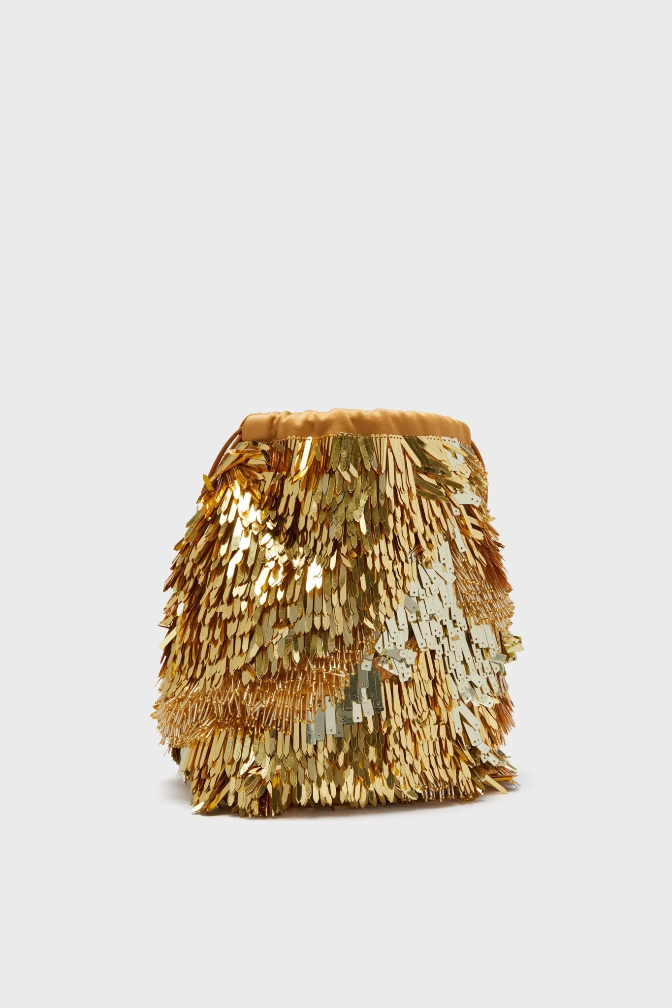 Gilt Celeste Paillette Drawstring Bag