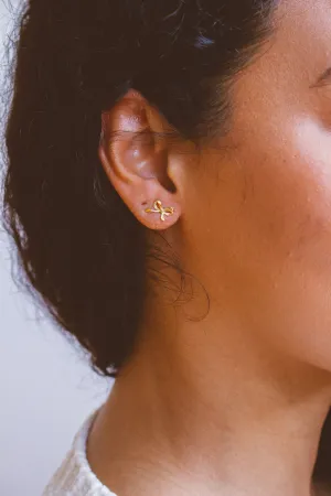 Girly Bow Earrings - Hypoallergenic Andi