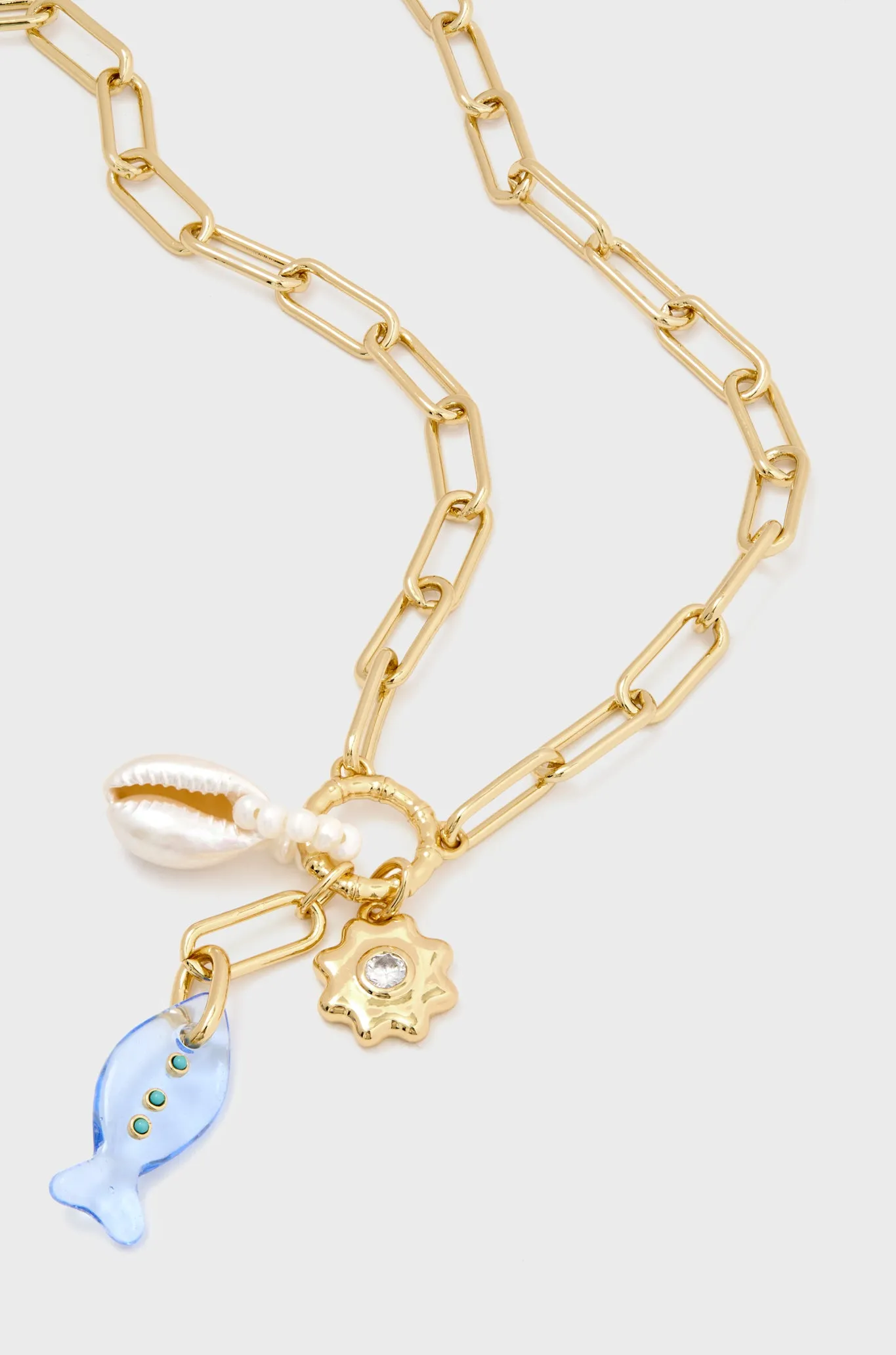 Gold Alexi Charm Necklace