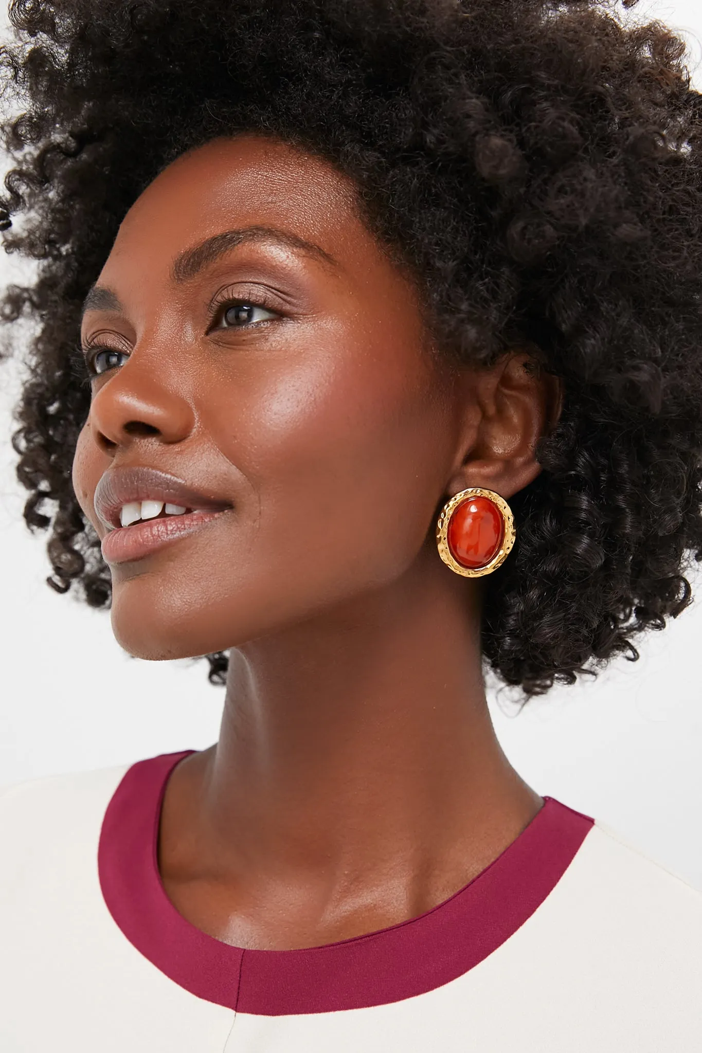 Gold and Brown Beverly Earrings