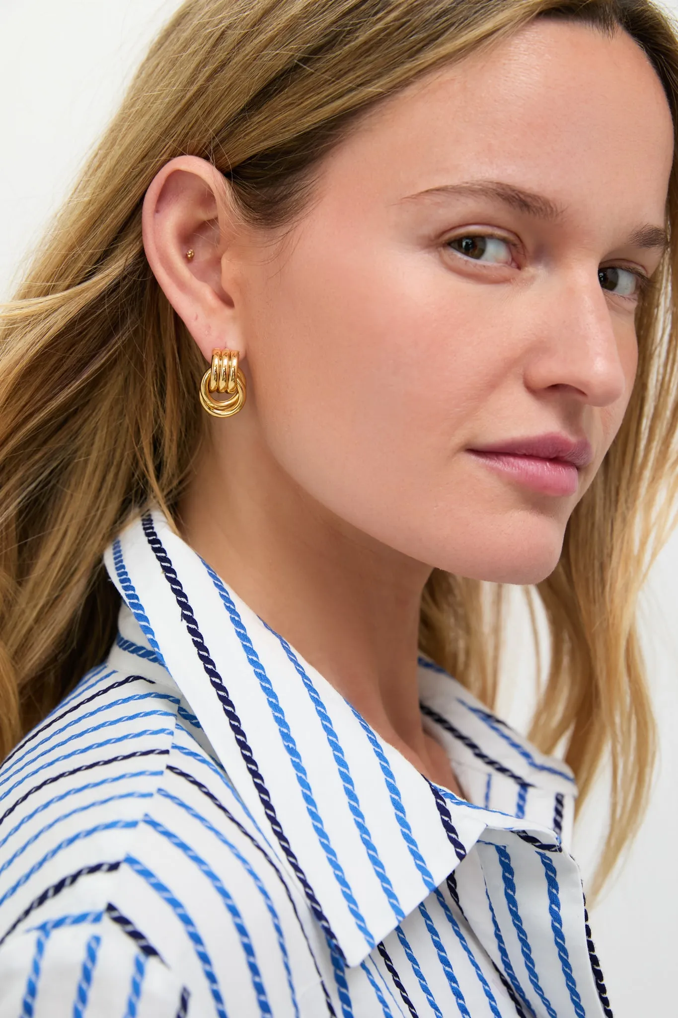 Gold Baby Knot Earrings