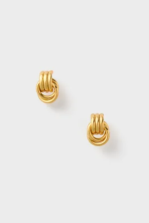 Gold Baby Knot Earrings