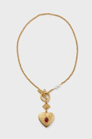 Gold Calder Heart Necklace