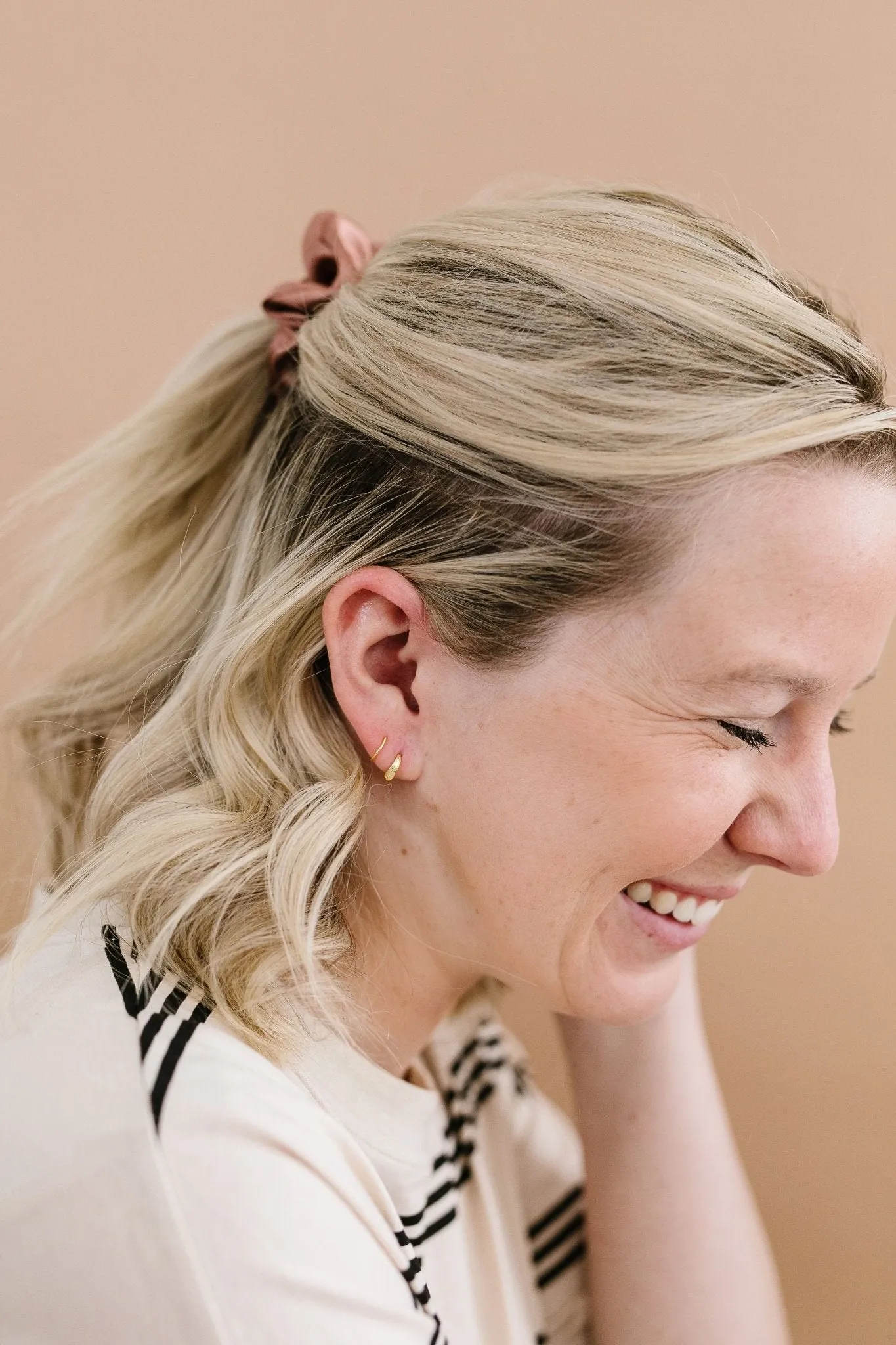 Gold Double Hoop Dupes Andi