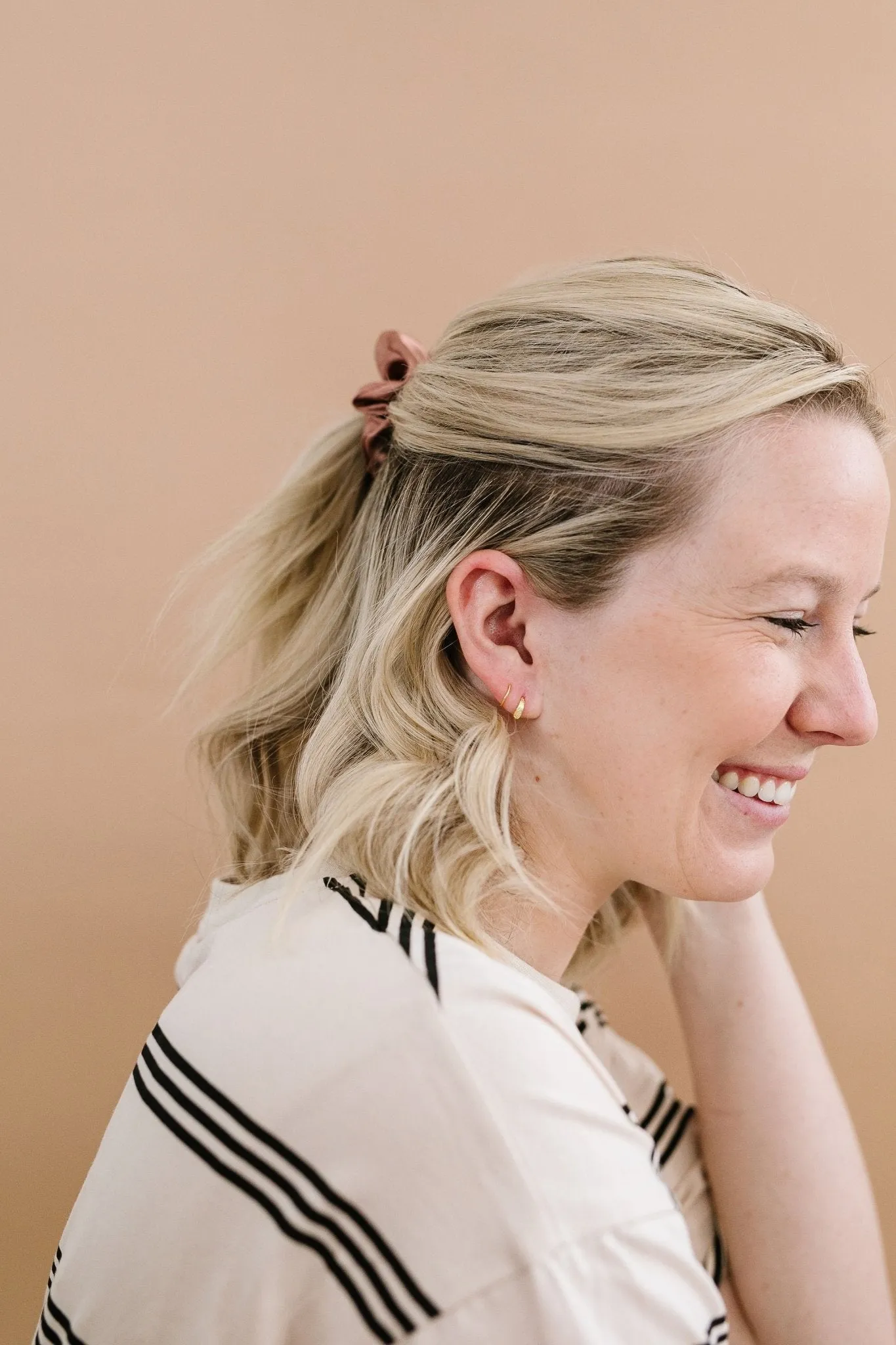 Gold Double Hoop Dupes Andi