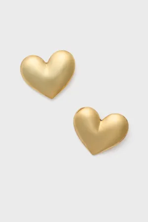 Gold Hart Earrings