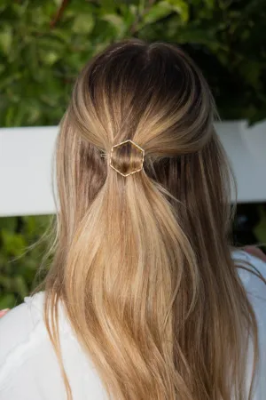 Gold Hexagon Clip Andi