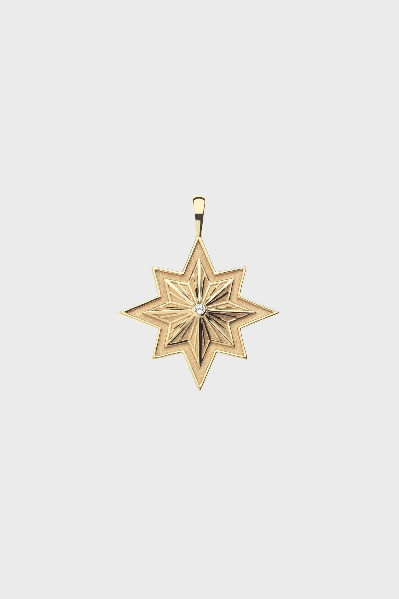 Gold Lucky Wish on a Star Pendant