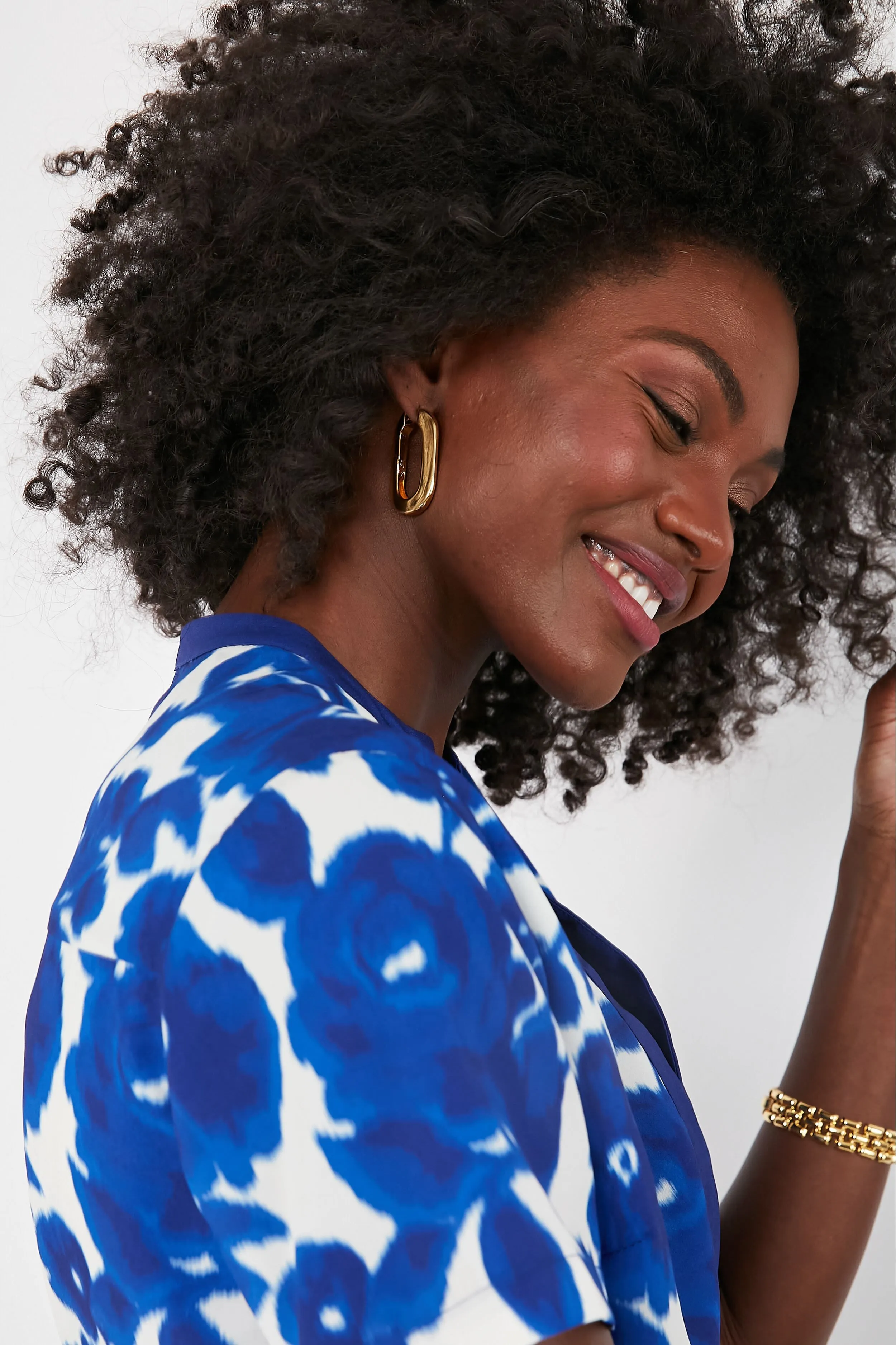 Gold Mega U-Link Earrings