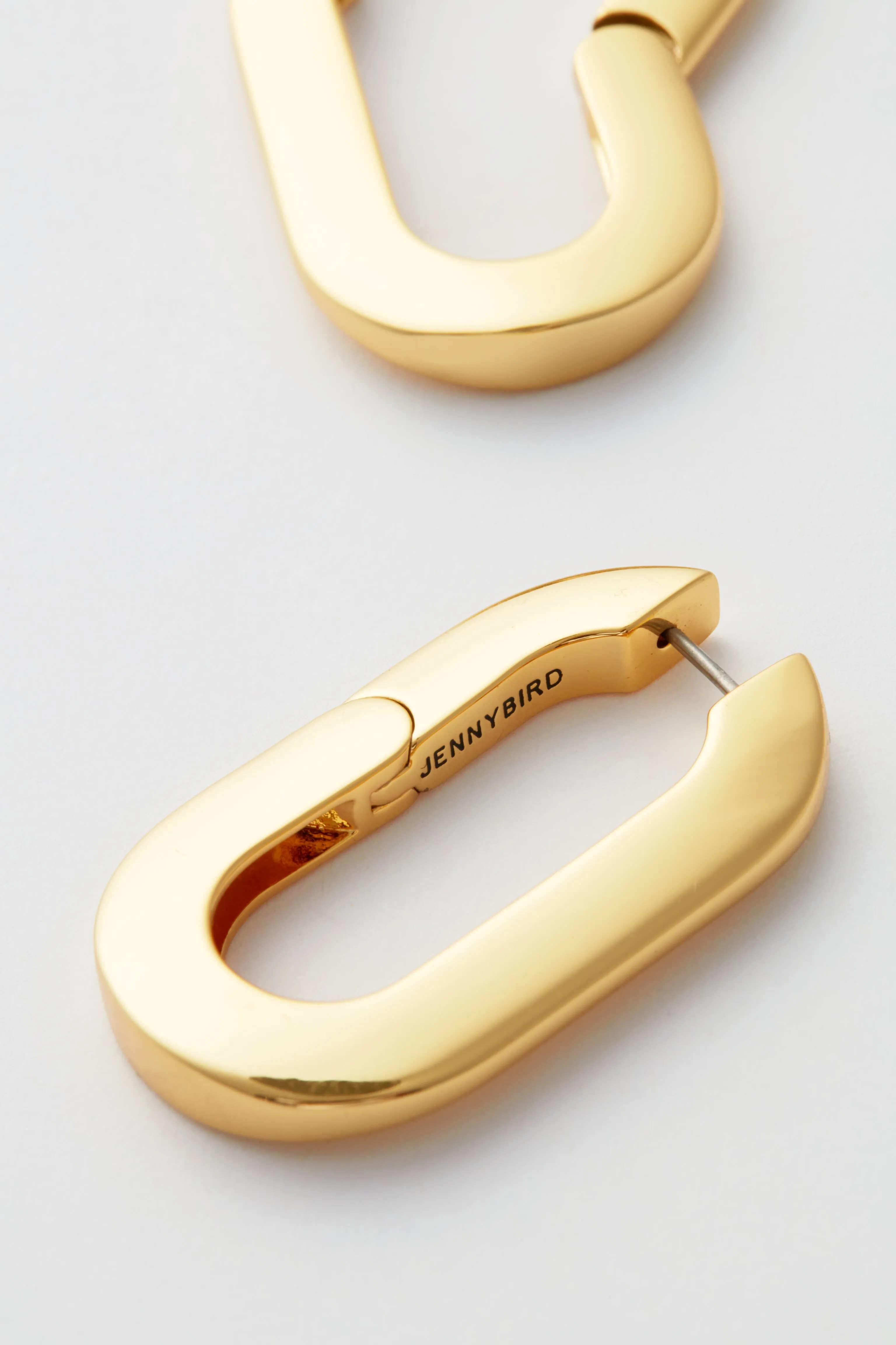 Gold Mega U-Link Earrings