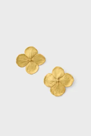 Gold Mini Hydrangeas Studs