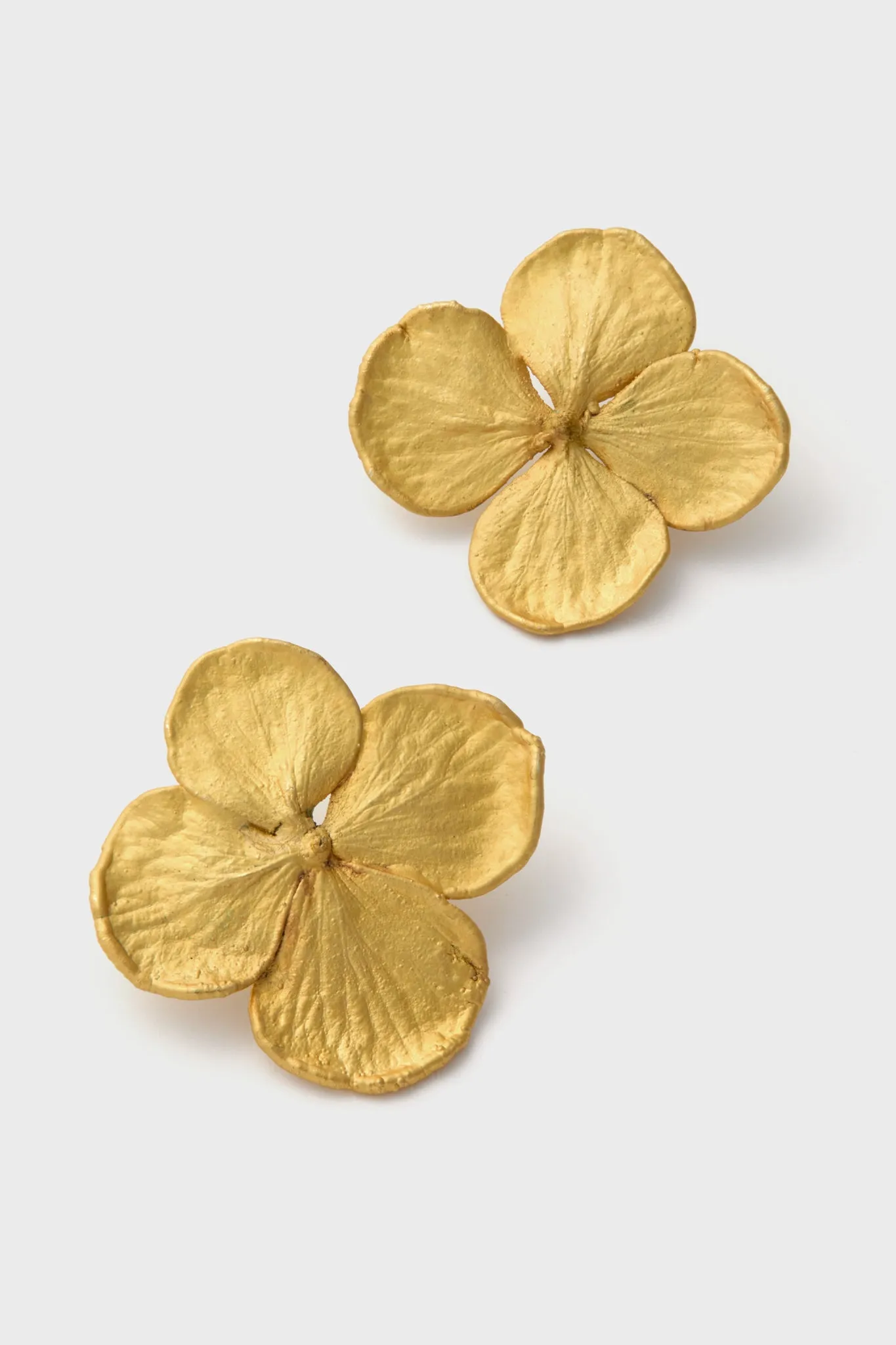 Gold Mini Hydrangeas Studs