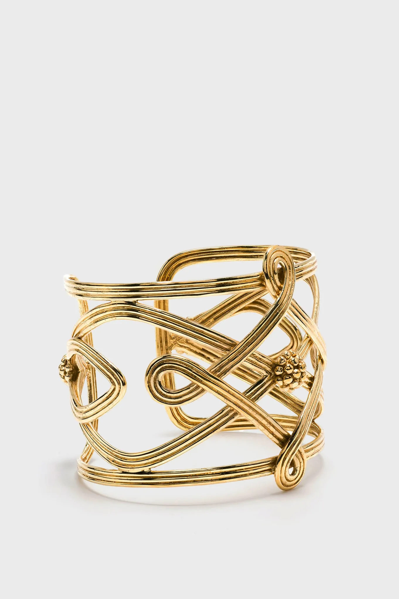 Gold Monique Compass Cuff