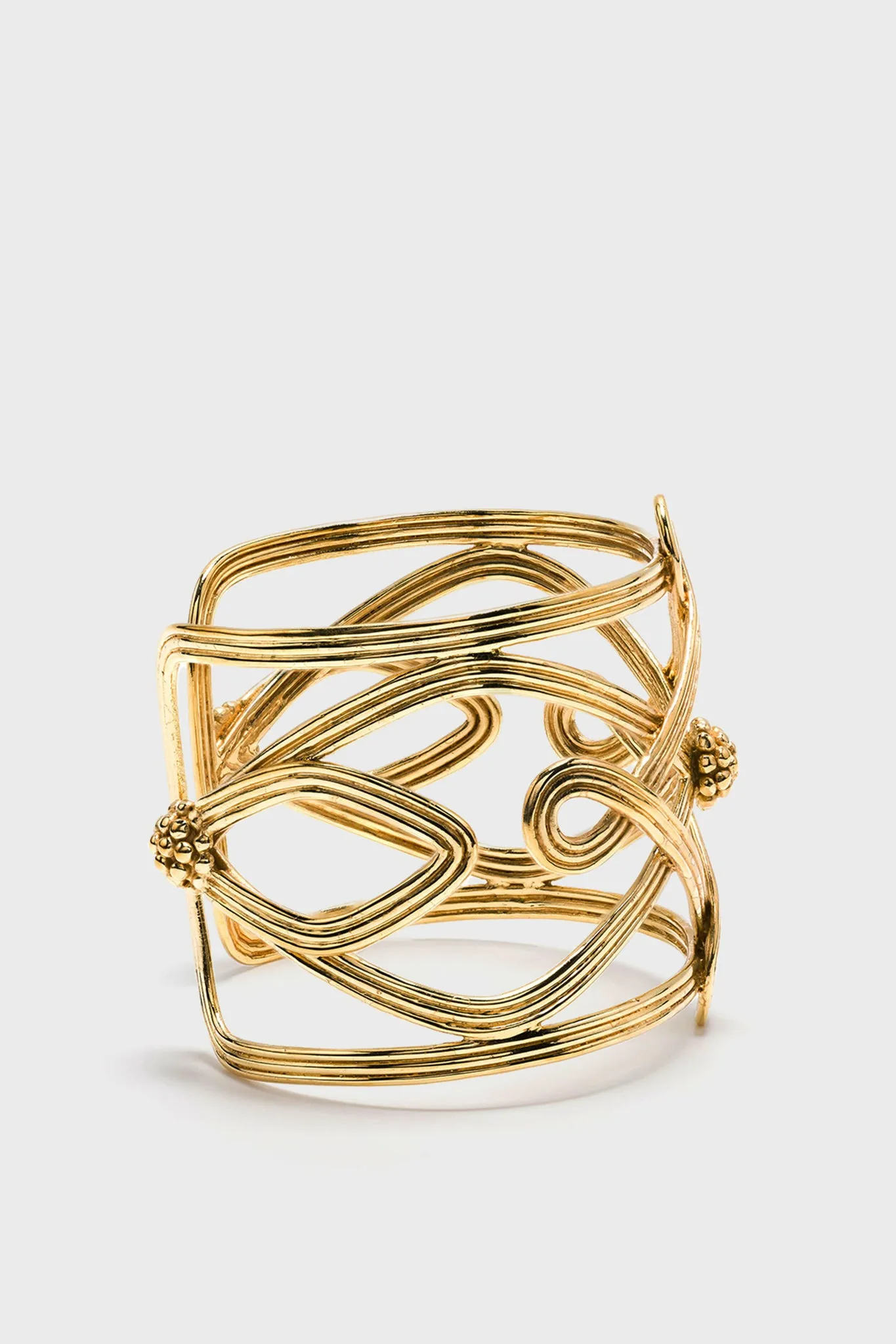 Gold Monique Compass Cuff
