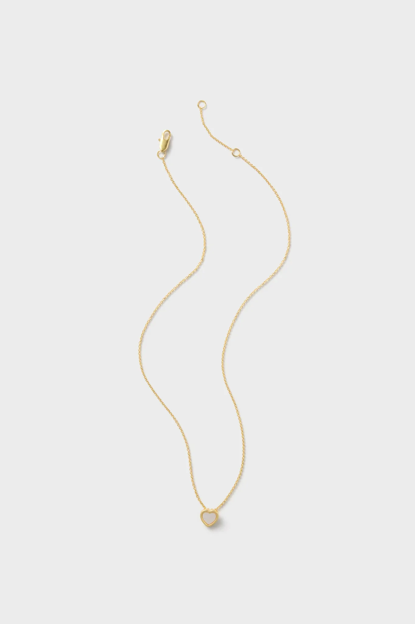 Gold Petite Heart Necklace