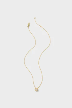 Gold Petite Heart Necklace