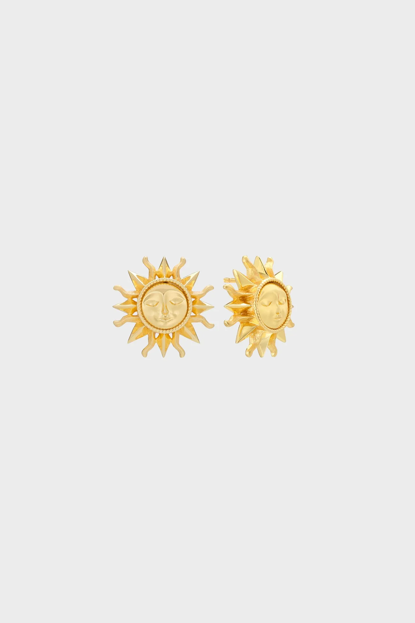 Gold Soleil Stud Earrings