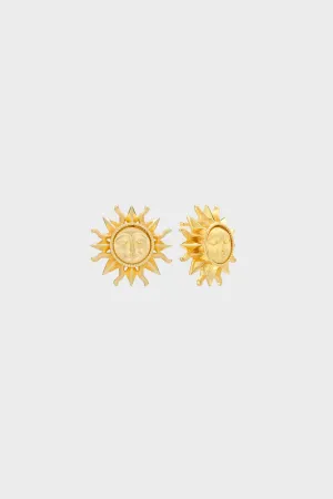 Gold Soleil Stud Earrings