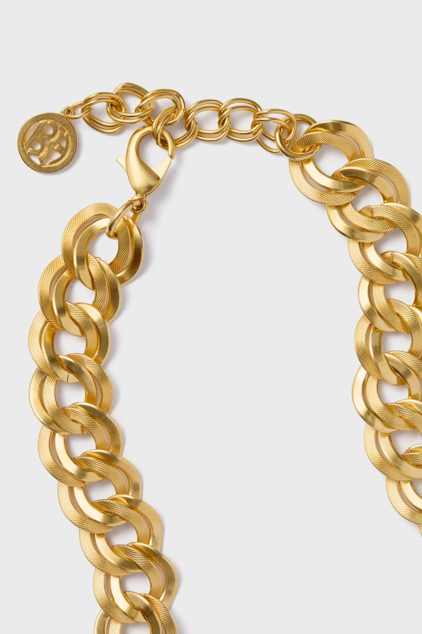 Gold Sun and Moon Link Necklace
