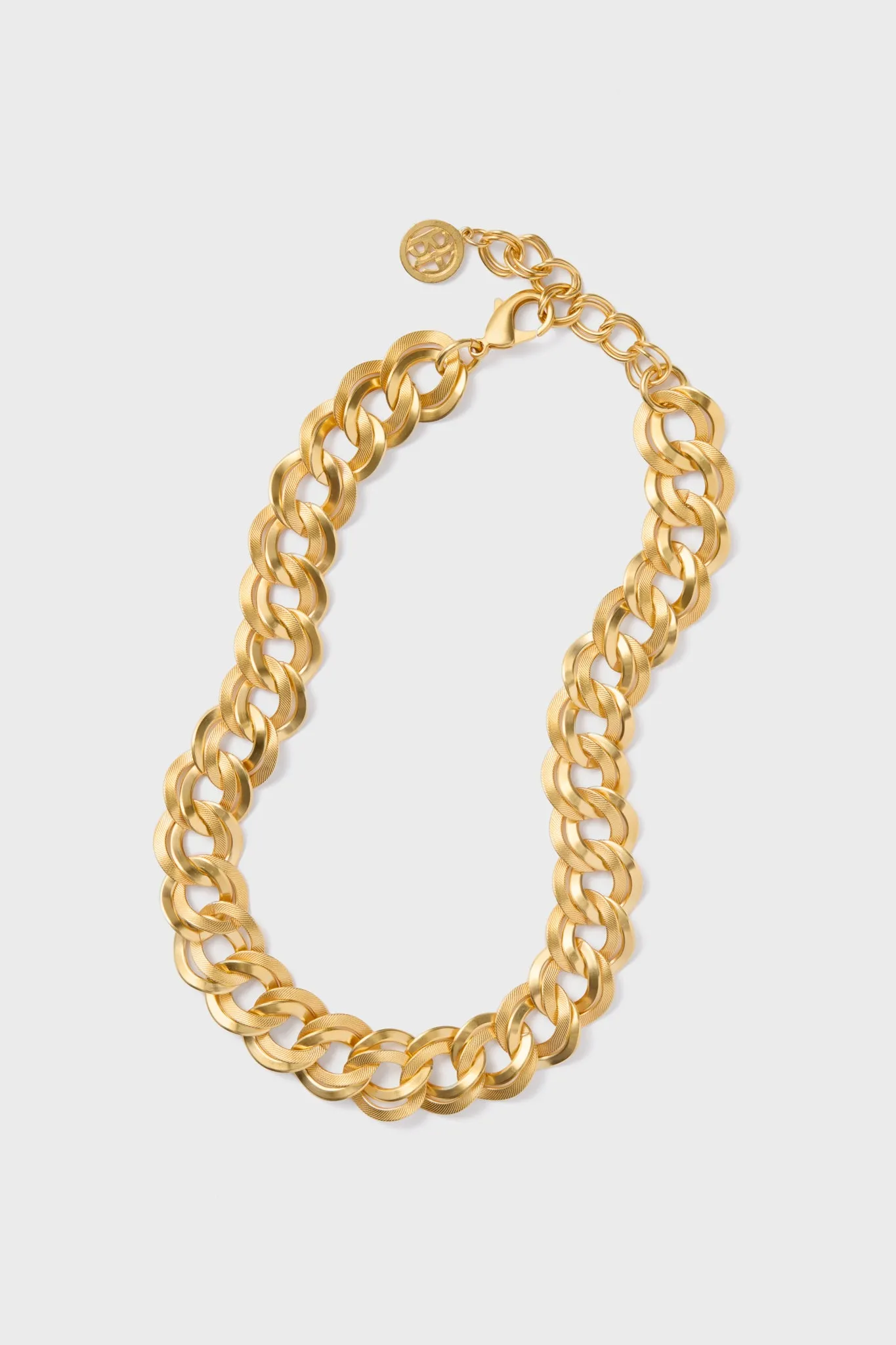 Gold Sun and Moon Link Necklace