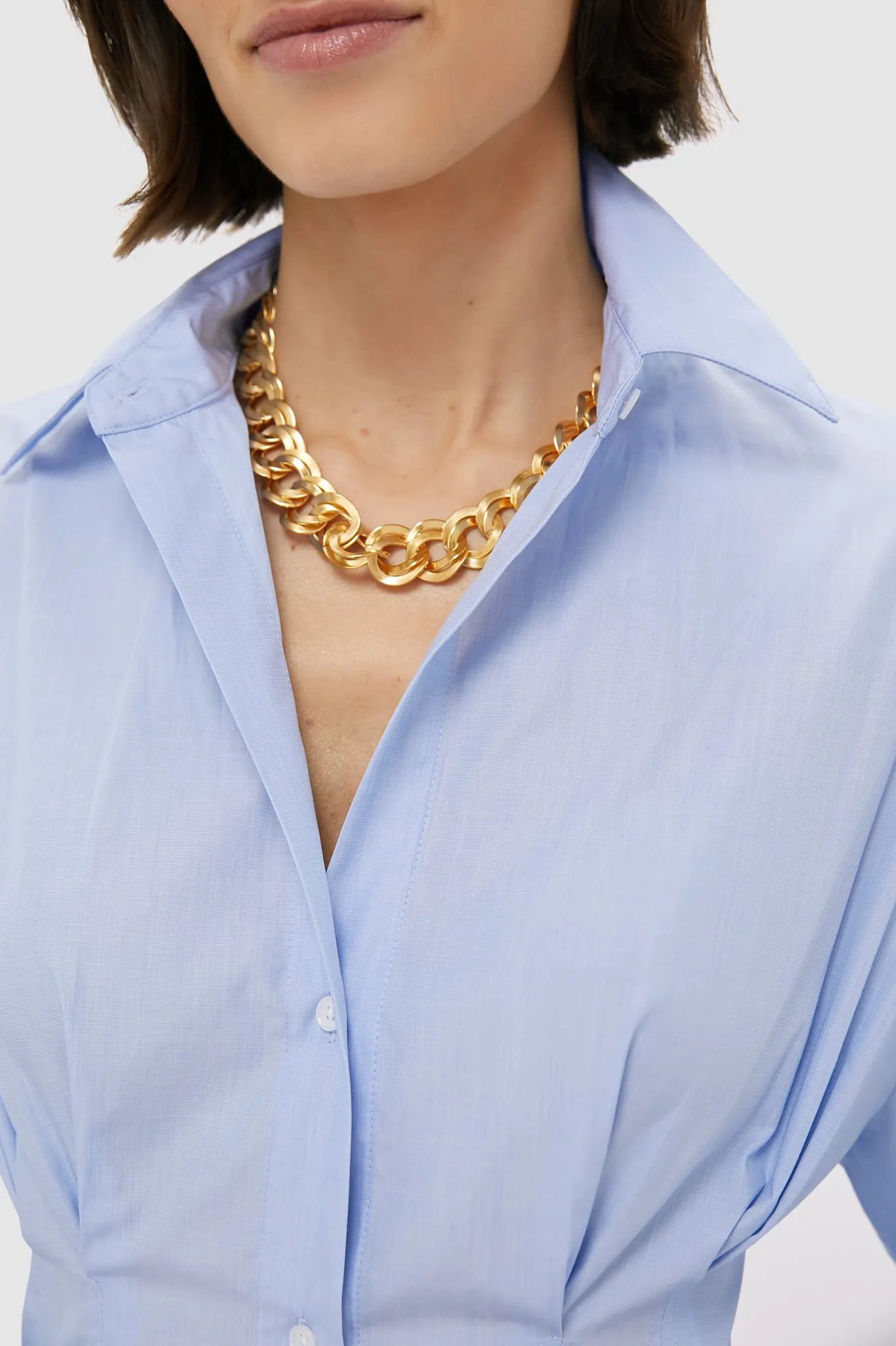 Gold Sun and Moon Link Necklace